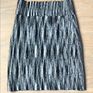 BCBG Black & White Skirt